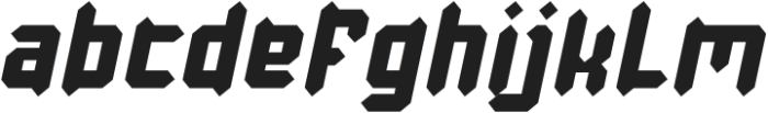 Baby Metal Bold Italic otf (700) Font LOWERCASE