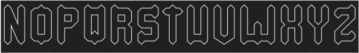 Baby Metal-Hollow-Inverse otf (400) Font UPPERCASE