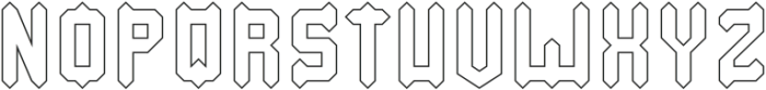 Baby Metal-Hollow otf (400) Font UPPERCASE