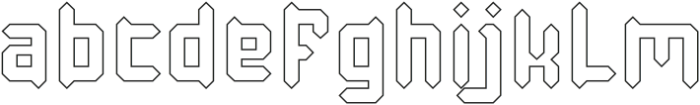 Baby Metal-Hollow otf (400) Font LOWERCASE