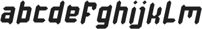 Baby Metal Italic otf (400) Font LOWERCASE