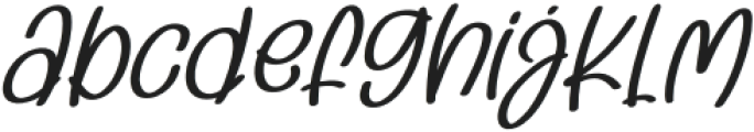 Baby Moala Italic Regular otf (400) Font LOWERCASE