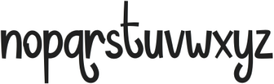 Baby Monkey Regular otf (400) Font LOWERCASE