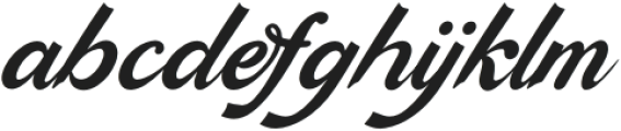 Baby Nelista Italic otf (400) Font LOWERCASE