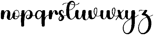 Baby Powder Regular otf (400) Font LOWERCASE