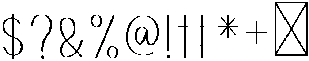 Baby School Regular otf (400) Font OTHER CHARS