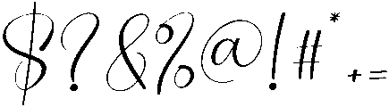 Baby Script Regular otf (400) Font OTHER CHARS
