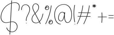 Baby Signature Regular otf (400) Font OTHER CHARS