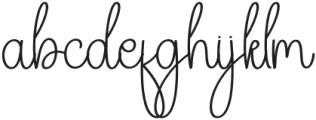 Baby Signature Regular otf (400) Font LOWERCASE