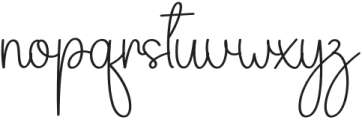 Baby Signature Regular otf (400) Font LOWERCASE