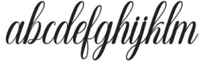Baby Sillentha Italic Italic otf (400) Font LOWERCASE