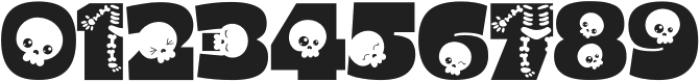 Baby Skull Regular otf (400) Font OTHER CHARS