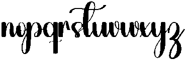 Babyday Regular otf (400) Font LOWERCASE