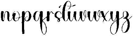 Babyday Regular otf (400) Font LOWERCASE