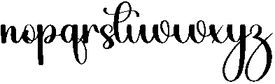 Babyday Regular otf (400) Font LOWERCASE