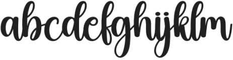 Babyday Regular otf (400) Font LOWERCASE