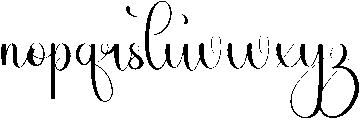 Babydoll Regular otf (400) Font LOWERCASE