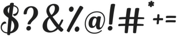 Babyface Italic Italic otf (400) Font OTHER CHARS