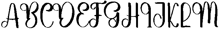 Babyish Regular otf (400) Font UPPERCASE
