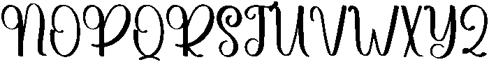 Babyish Regular otf (400) Font UPPERCASE