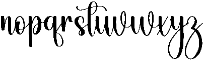 Babyish Regular otf (400) Font LOWERCASE