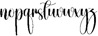 Babylone Regular otf (400) Font LOWERCASE