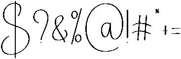 Babylove Regular otf (400) Font OTHER CHARS