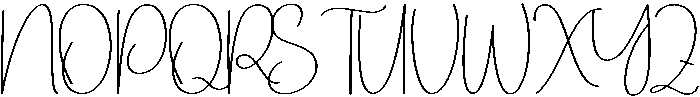 Babylove Regular otf (400) Font UPPERCASE