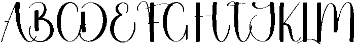 Babylove Regular otf (400) Font UPPERCASE