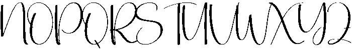 Babylove Regular otf (400) Font UPPERCASE