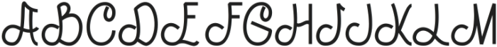 Bacakno Regular ttf (400) Font UPPERCASE