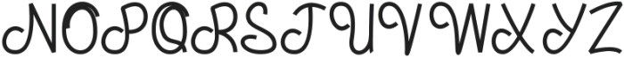 Bacakno Regular ttf (400) Font LOWERCASE