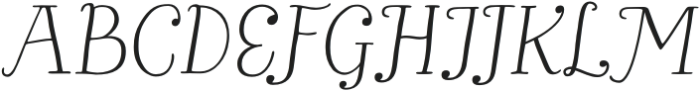 Bach Light It otf (300) Font UPPERCASE