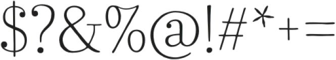 Bach Light otf (300) Font OTHER CHARS