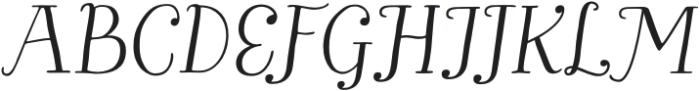 Bach Regular It otf (400) Font UPPERCASE