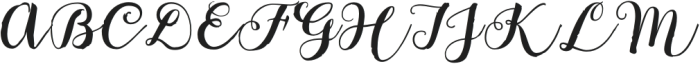 Bach Script otf (400) Font UPPERCASE