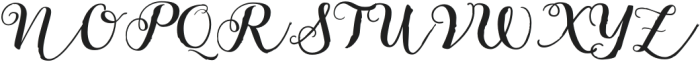 Bach Script otf (400) Font UPPERCASE