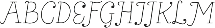 Bach Thin It otf (100) Font UPPERCASE