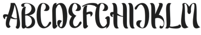 Bachod Angelisoye Regular otf (400) Font UPPERCASE