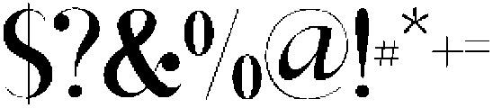 Bachon otf (400) Font OTHER CHARS