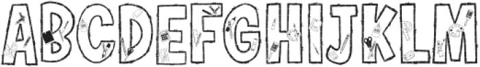 Back To School 2 Regular otf (400) Font UPPERCASE