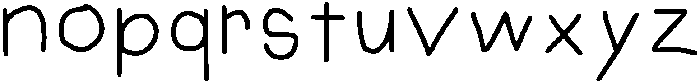 Back To School Regular otf (400) Font LOWERCASE