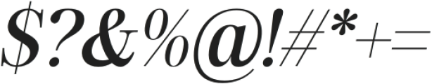 BackBoneMelavita-Italic otf (400) Font OTHER CHARS