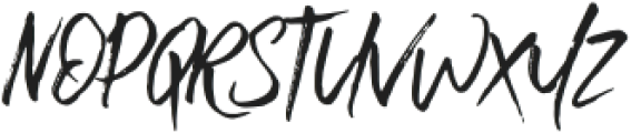 Backstand Sunday Brush Regular otf (400) Font UPPERCASE