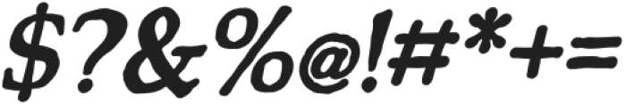 Backzone Bold Italic otf (700) Font OTHER CHARS