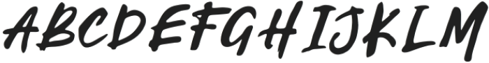 BadDaySlant-Regular otf (400) Font UPPERCASE