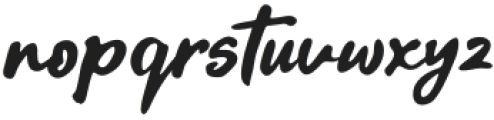 BadDaySlant-Regular otf (400) Font LOWERCASE