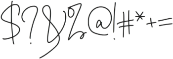 Badein Signature Regular otf (400) Font OTHER CHARS