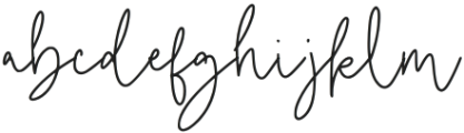 Badein Signature Regular otf (400) Font LOWERCASE