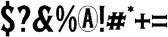 Badge Americana otf (400) Font OTHER CHARS
